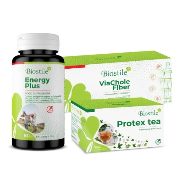 Fibra Viachole + Energy plus + Protex tea (regalo)