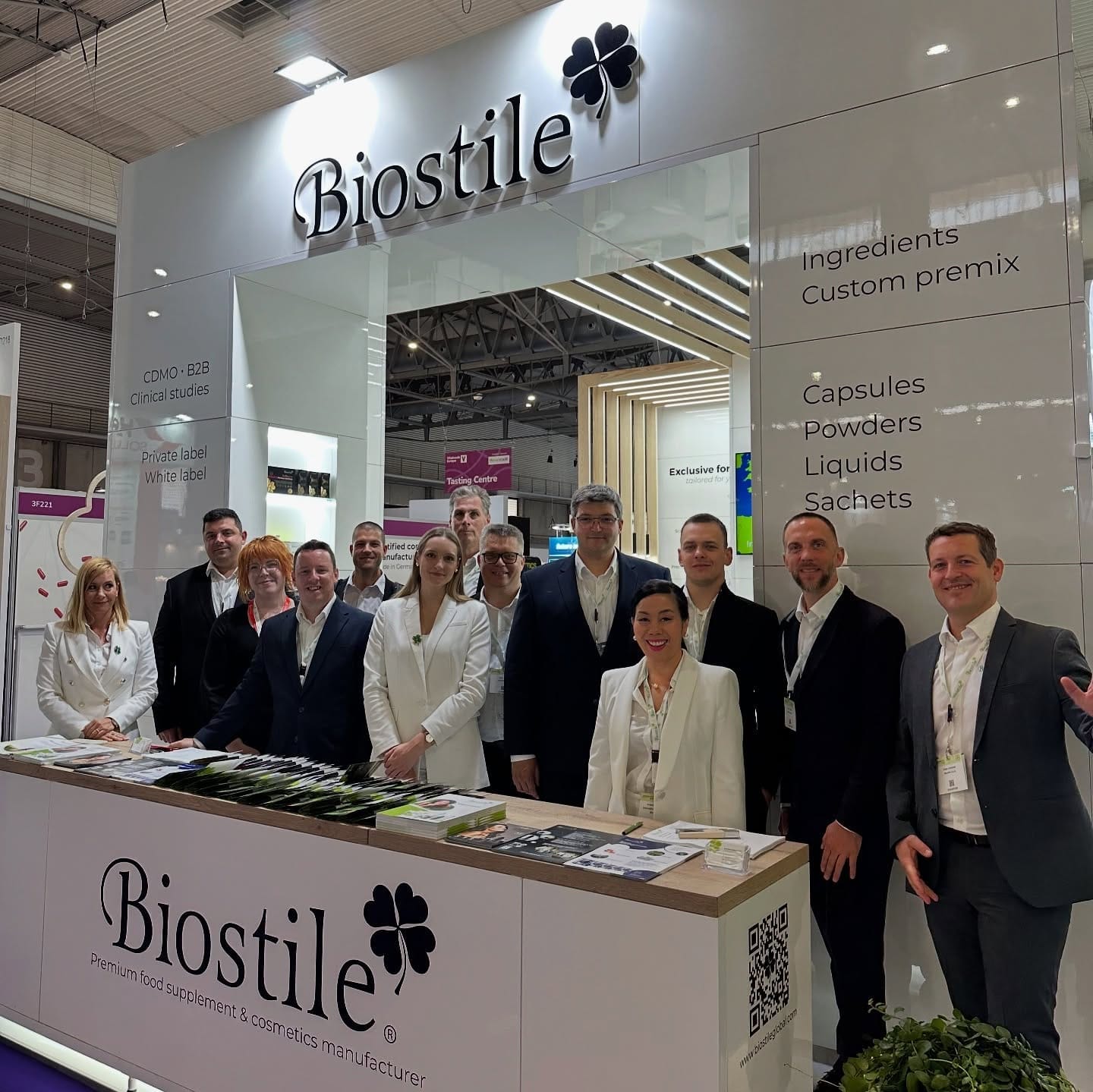 Incontri con partner allo stand Biostile a Vitafoods